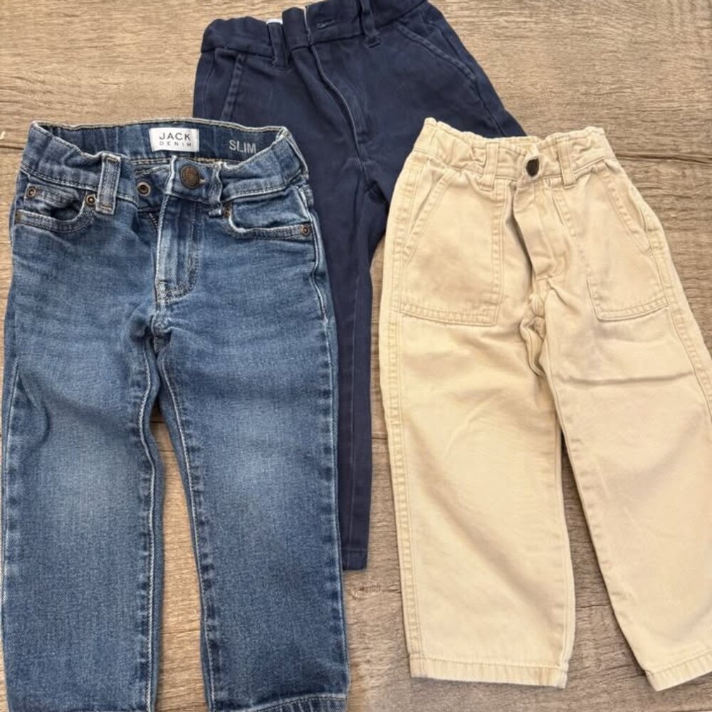 Janie & Jack Boy's Pants 2T (Quantity 3) ($120 Value)